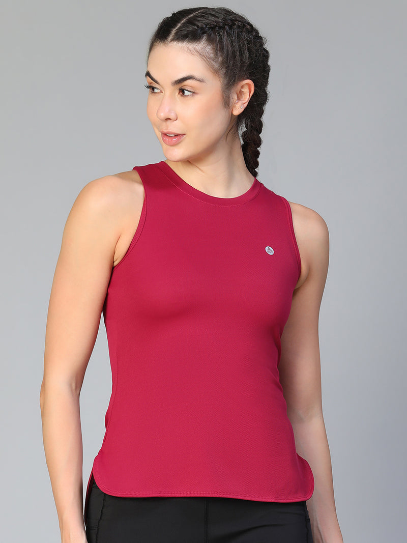 Lunar Shift Tank Top Maroon
