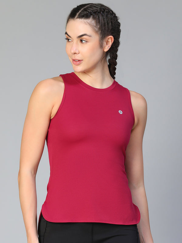 Lunar Shift Tank Top Maroon