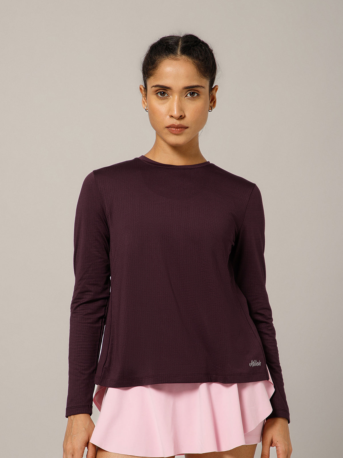 Breeze Crossover Full Sleeve T-shirt Wine