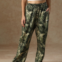 Printed Baggy Forest Camo Sweatpants