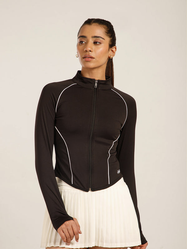Flow Piping Jacket Black