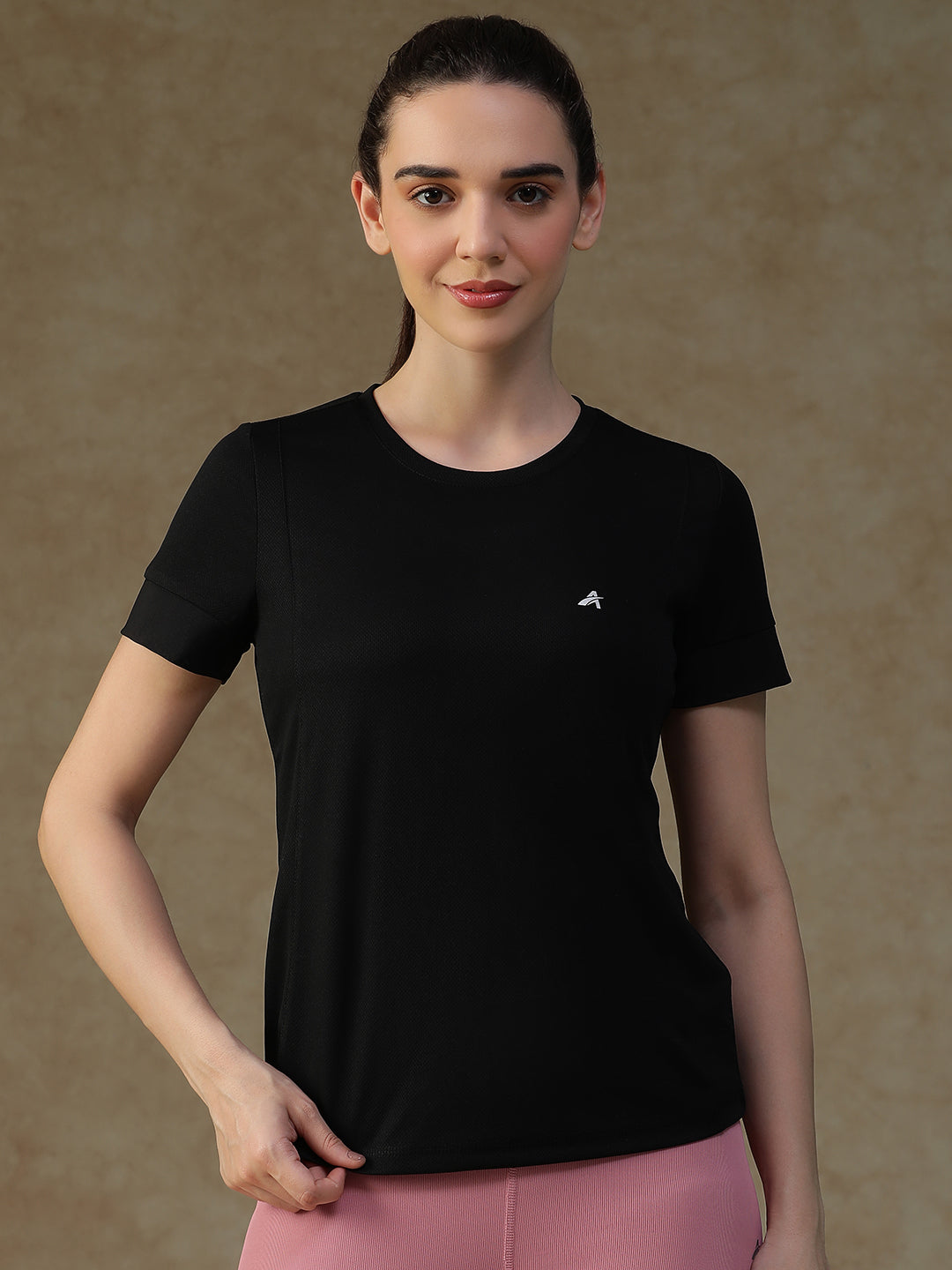 Contrast Tone T-Shirt Black
