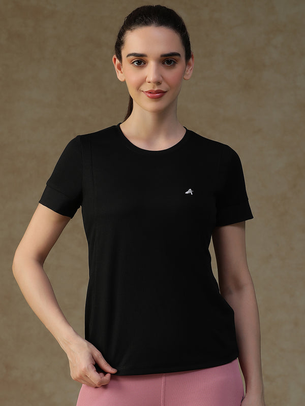 Contrast Tone T-Shirt Black