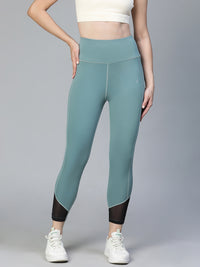 Laser Cut Leggings Pista Green