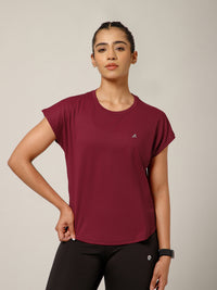 Cap Flow T-Shirt Maroon
