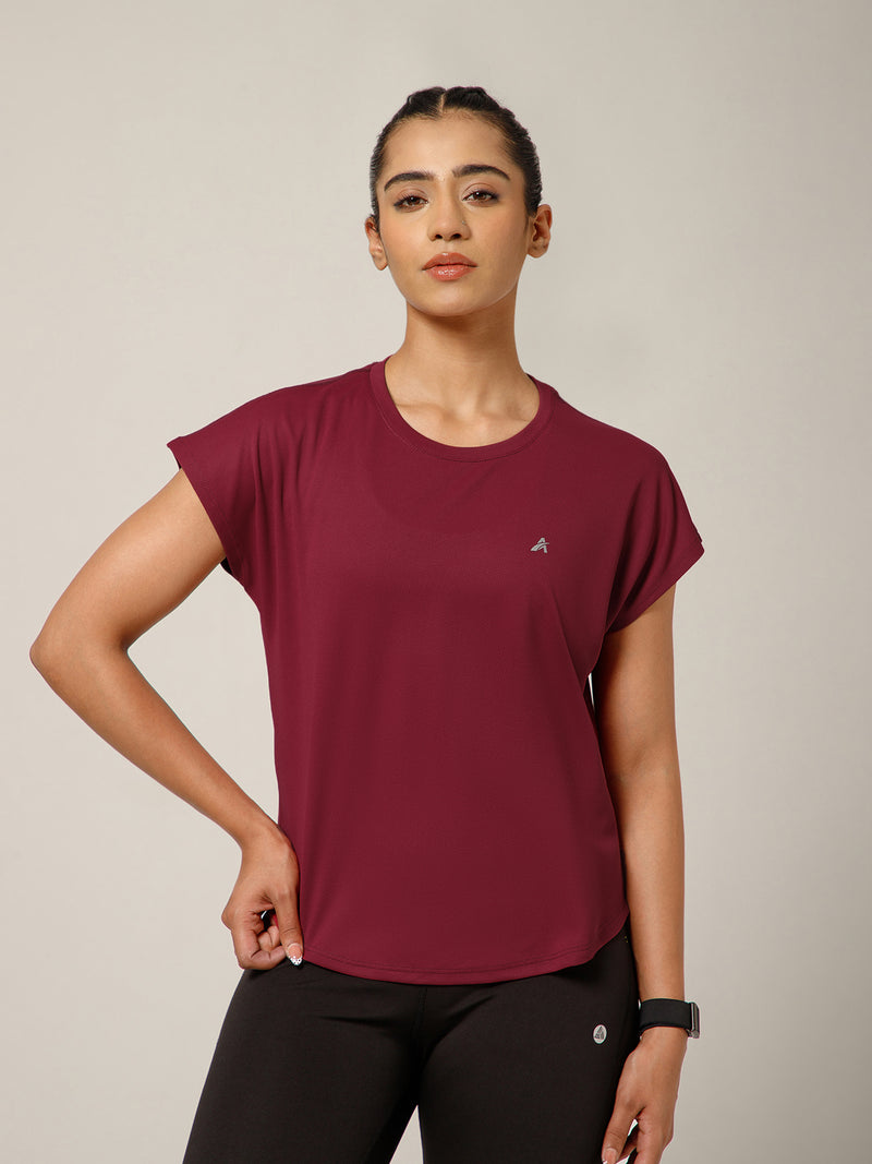 Cap Flow T-Shirt Maroon