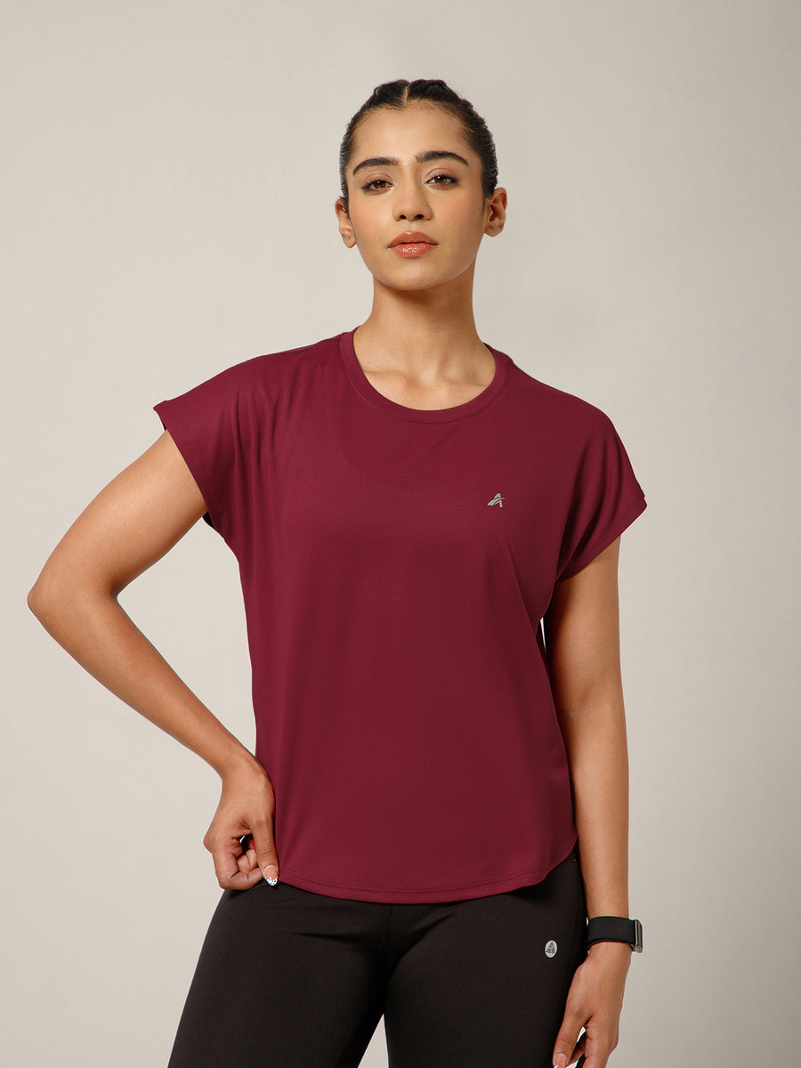 Cap Flow T-Shirt Maroon