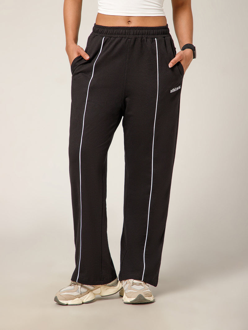 Flow Piping Sweatpants Black