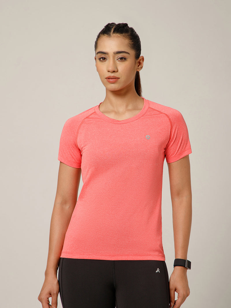 Raglan Sleeve T-Shirt Coral