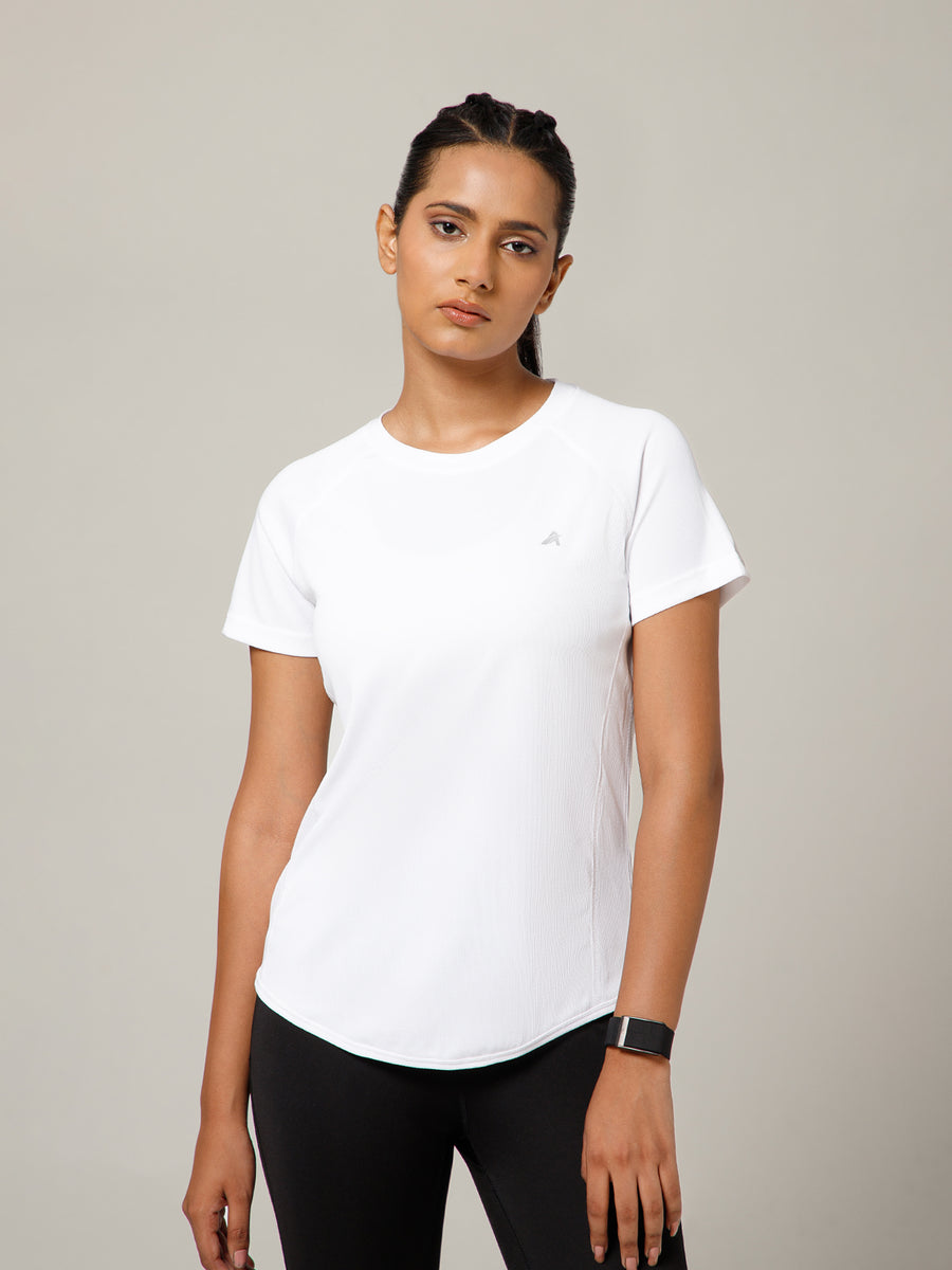 V Panel T-Shirt White