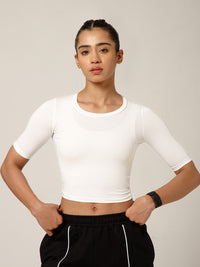 Essential Crop Top White