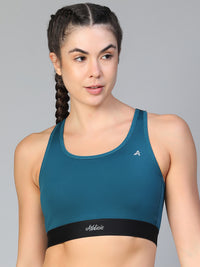 Ruched Sports Bra Teal