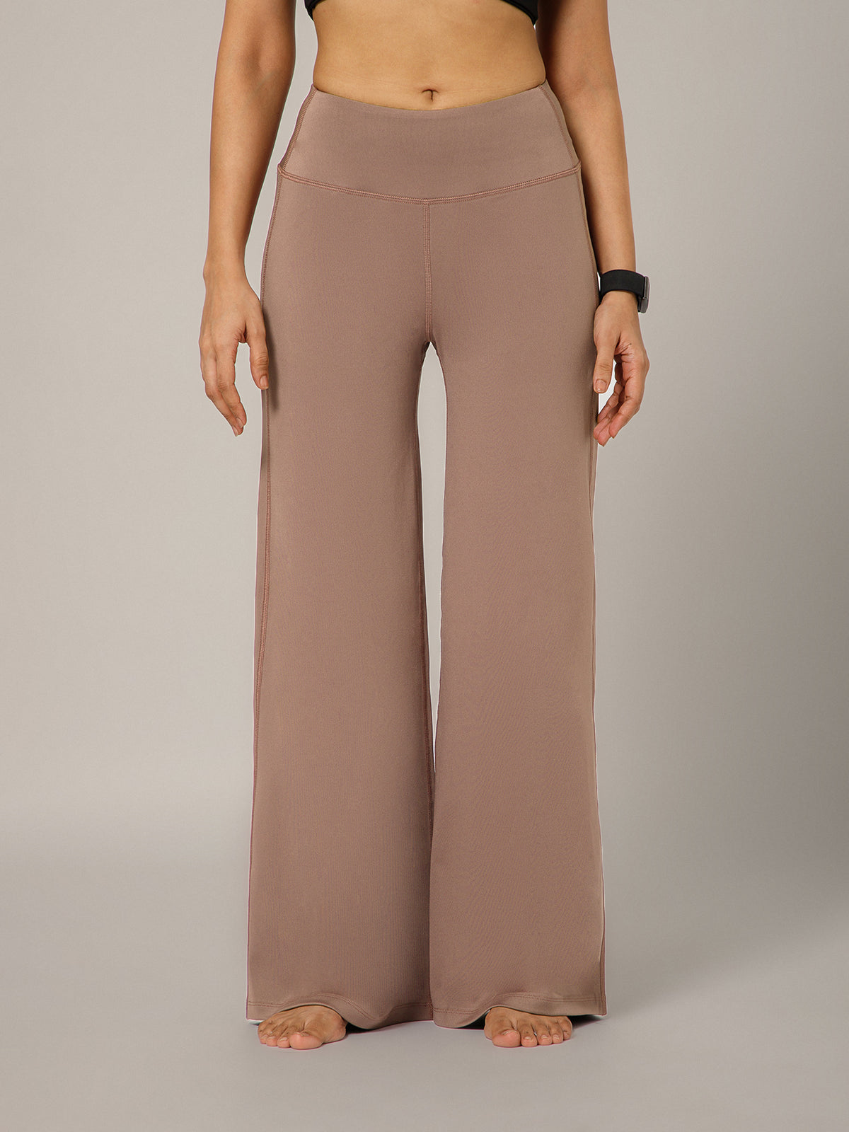 On The Go Wide Flare Pant Brown