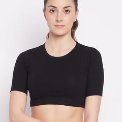 Everyday Cropped Tee Black