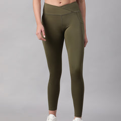 V-Front Legging Olive