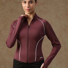 Flow Piping Jacket Maroon