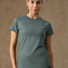 V Panel T-Shirt Grey