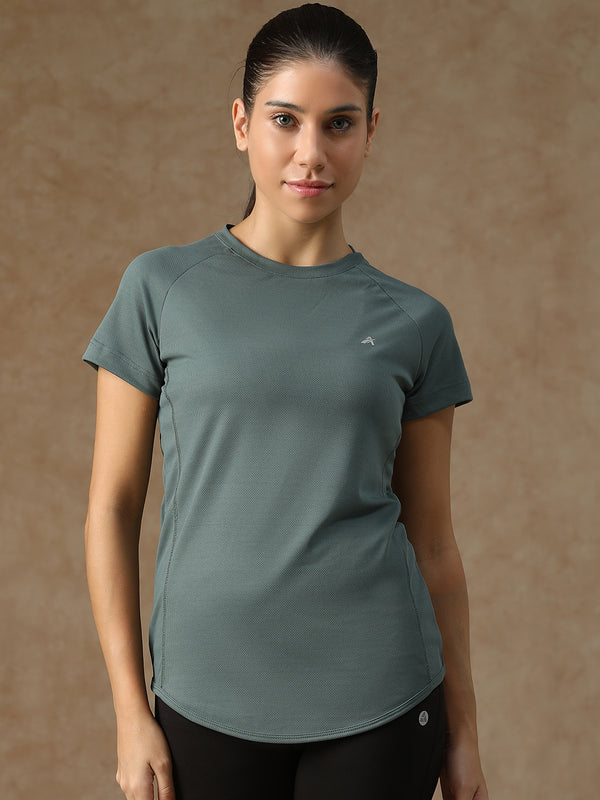 V Panel T-Shirt Grey