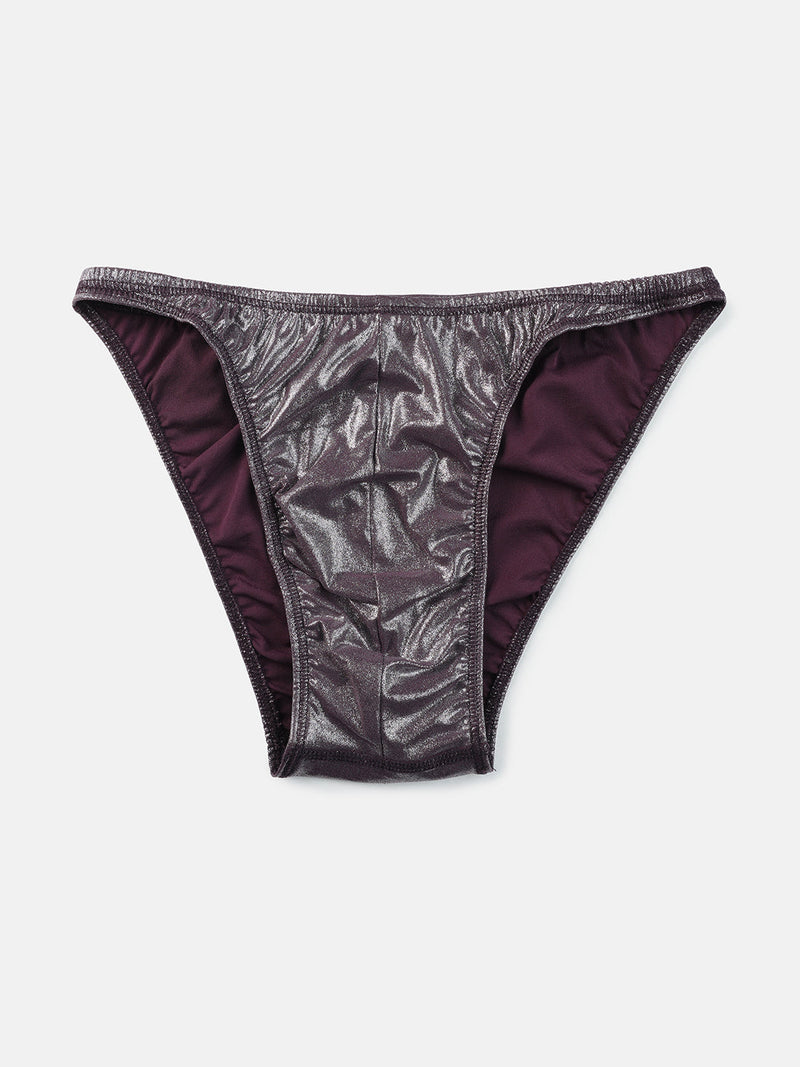 D.Purple Shine Bodybuilding Trunk