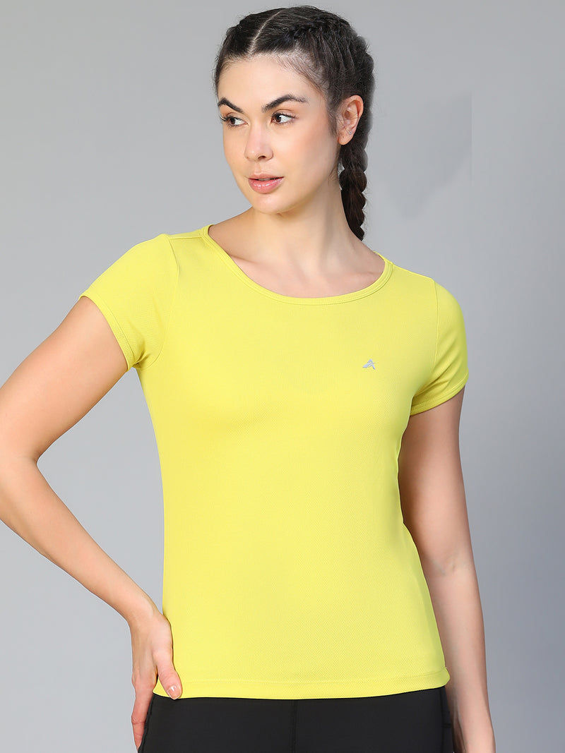Keyhole T-shirt Apple Green