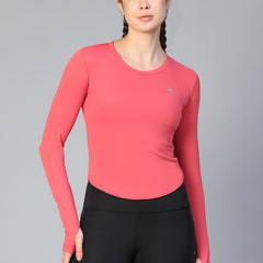 Bodycon Thumbhole T-shirt Pink