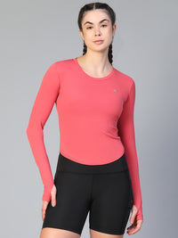 Bodycon Thumbhole T-shirt Pink