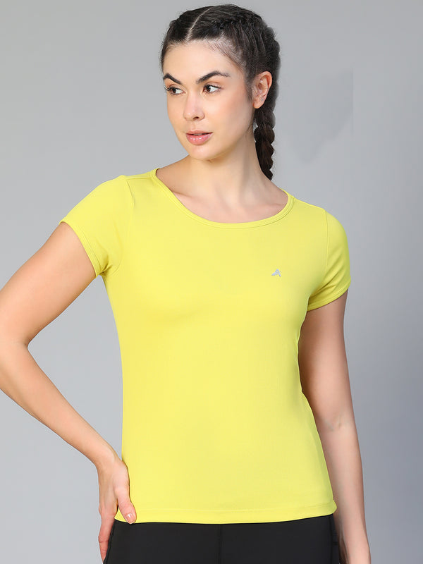 Keyhole T-shirt Apple Green
