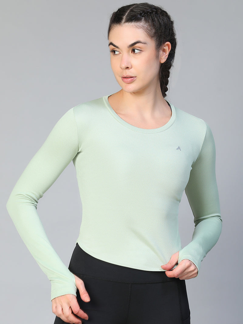 Bodycon Thumbhole T-shirt Olive