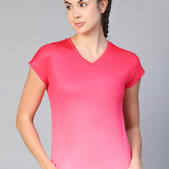 Dual Tone T-Shirt Hot Pink