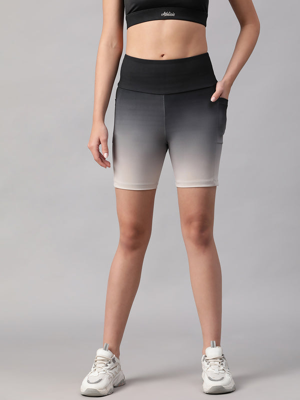 Dual Tone Shorts B&W