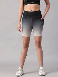 Dual Tone Shorts B&W