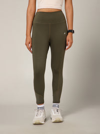 Laser Cut Leggings Olive