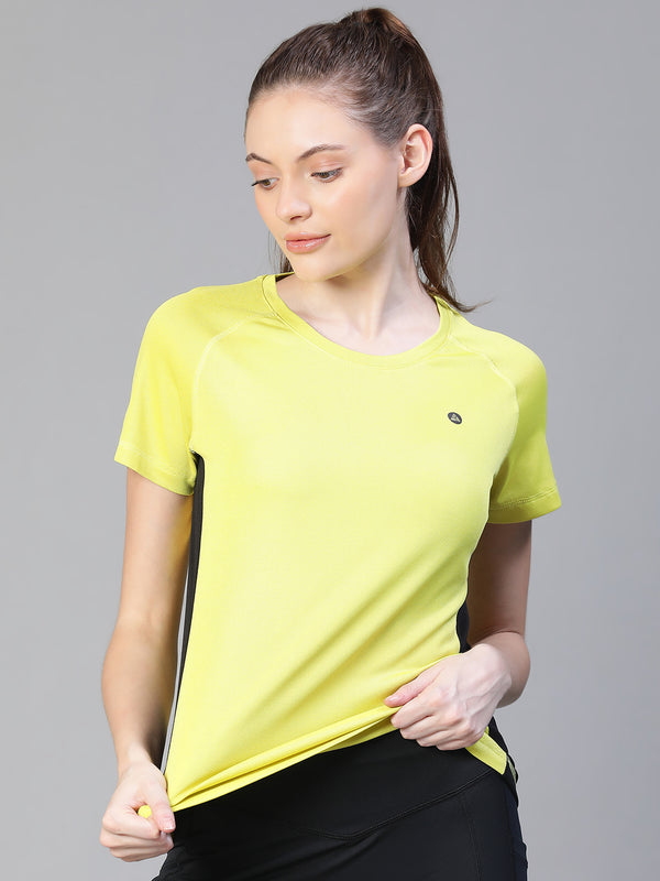 Contrast Side Panel T-Shirt Apple Green
