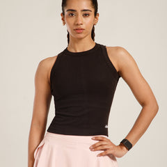 Ribbed Crop Top Black