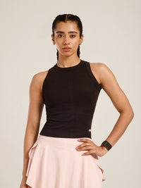 Ribbed Crop Top Black