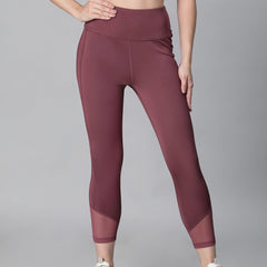 Laser Cut Leggings Mauve