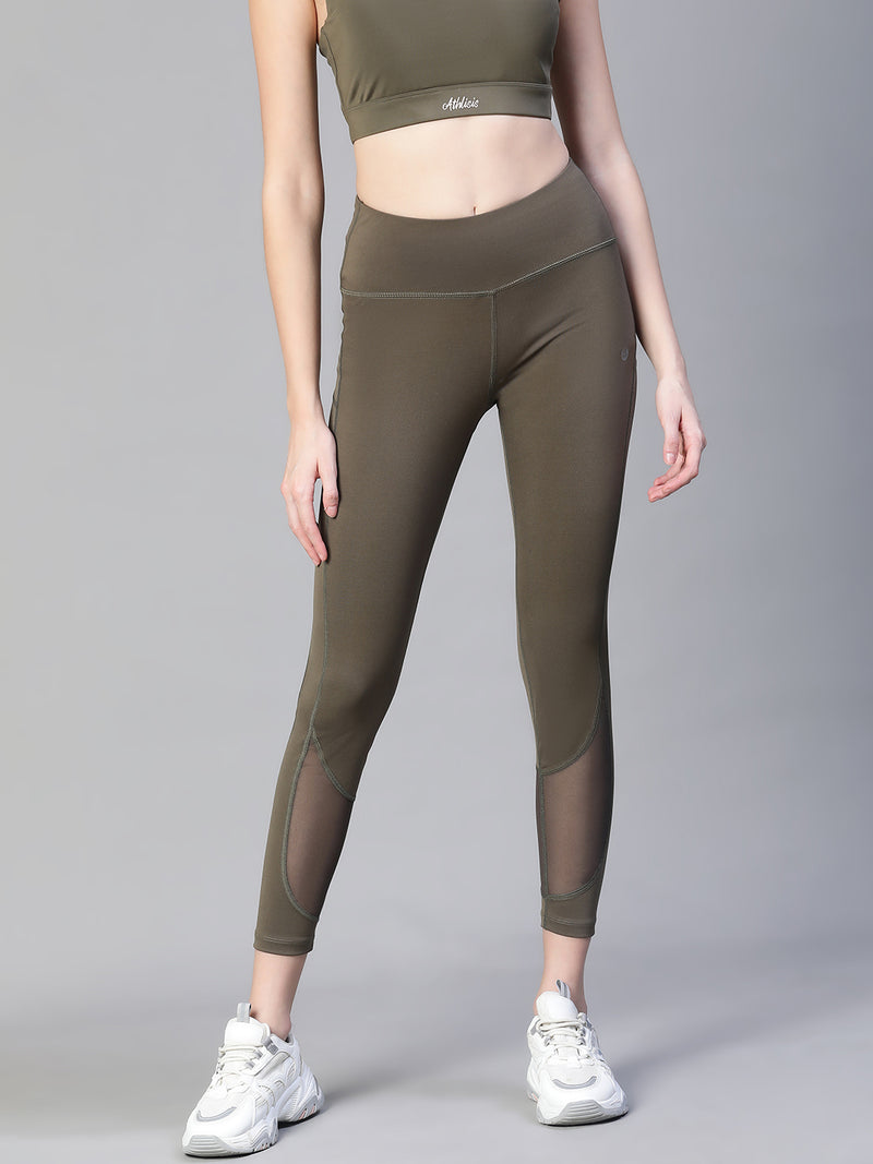 Vapor Mesh Legging Olive