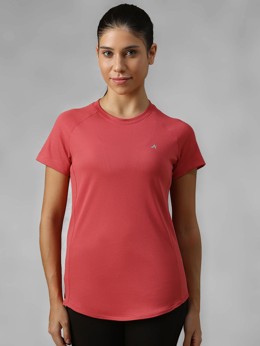 V Panel T-Shirt Pink