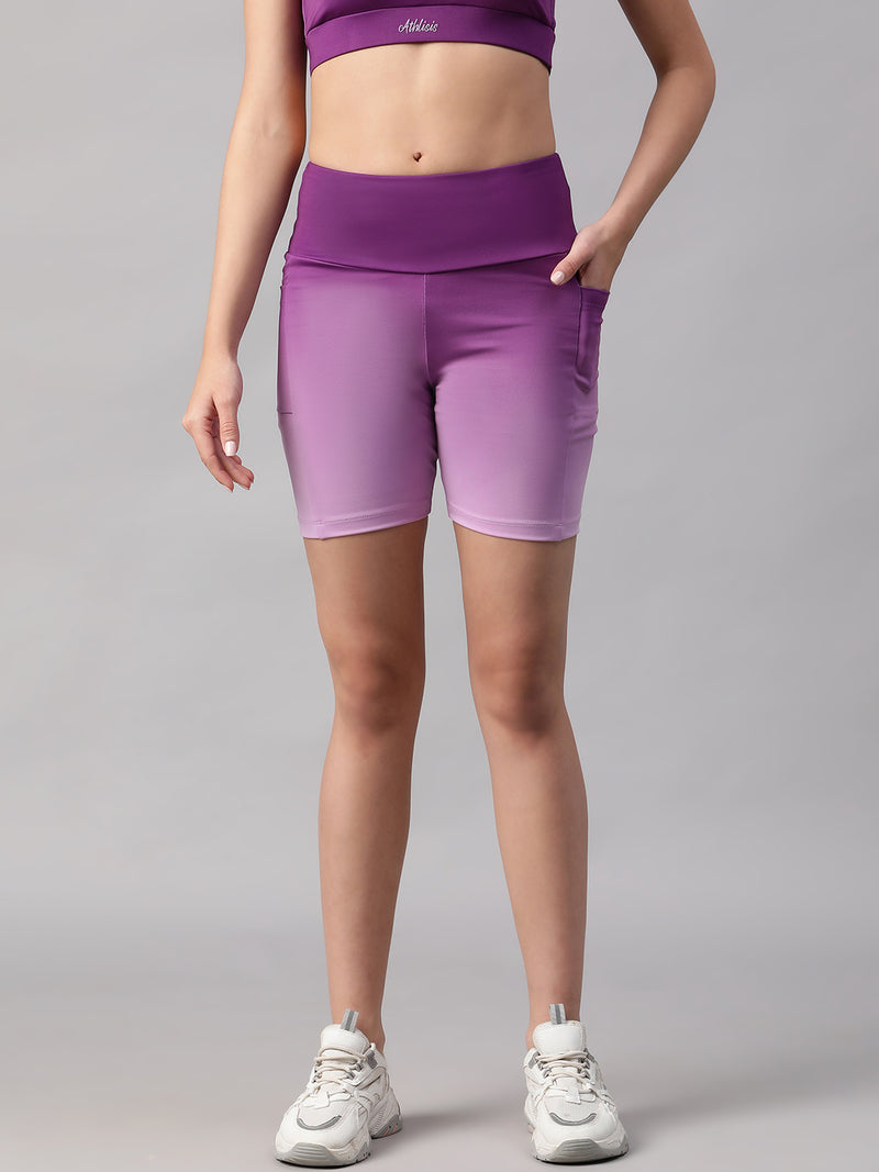 Dual Tone Shorts Purple