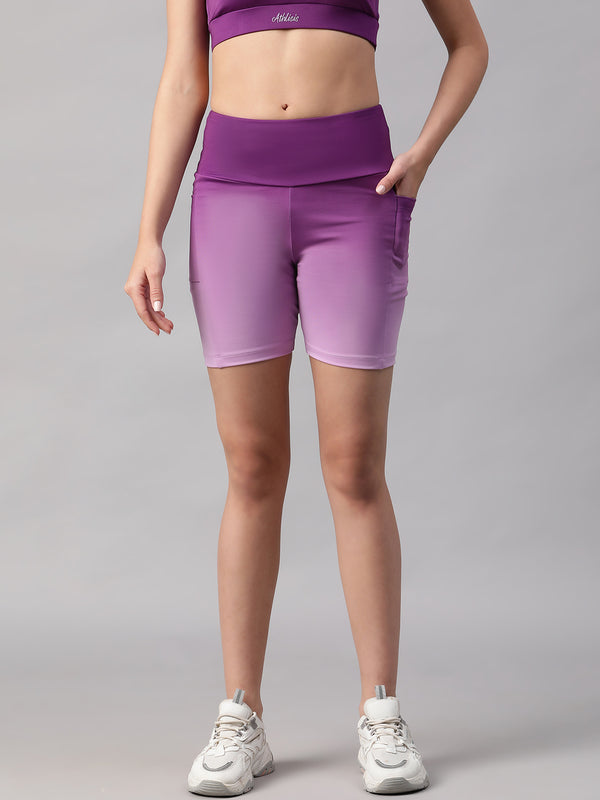 Dual Tone Shorts Purple