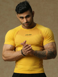808 Compression T-Shirts Yellow
