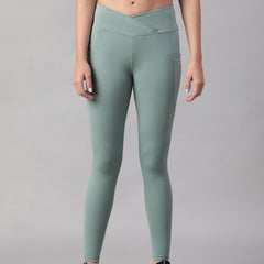 V-Front Legging Pista Green