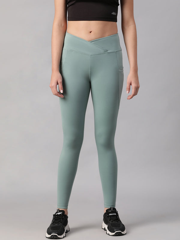 V-Front Legging Pista Green