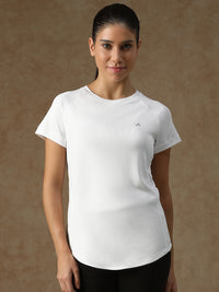 V Panel T-Shirt White