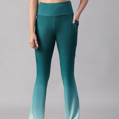 Dual Tone Flare Pant Ice Blue