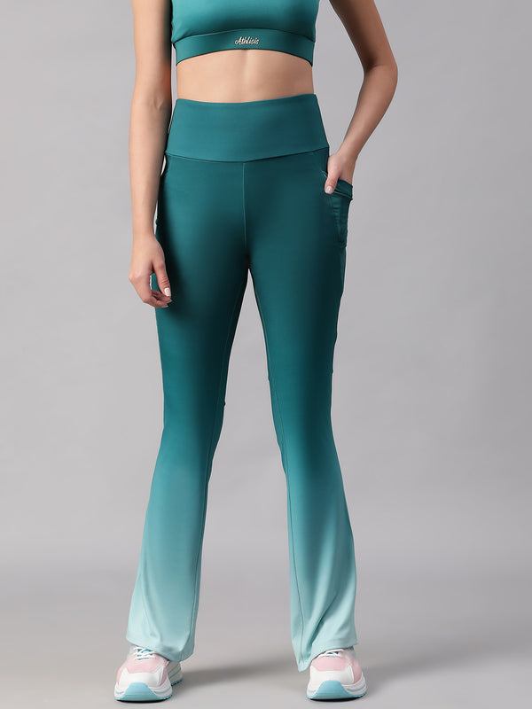 Dual Tone Flare Pant Ice Blue