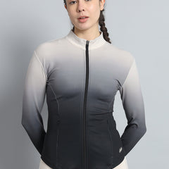 Dual Tone Jacket B&W