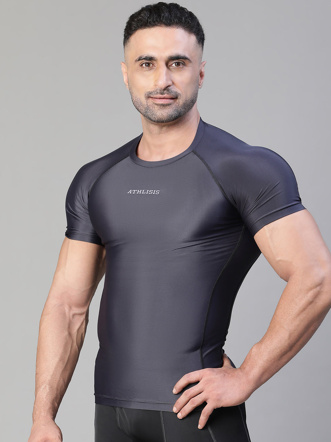 Basic Compression T-shirt Gray Athlisis Sports