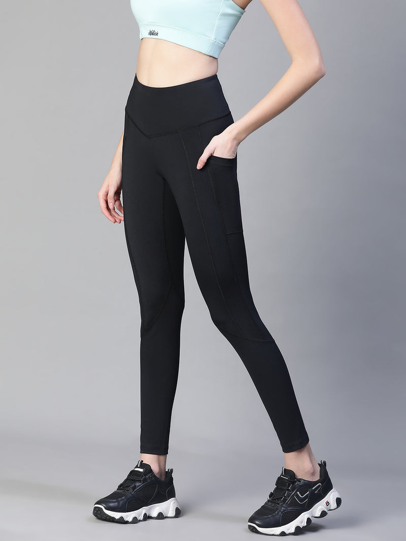 Kinetic Panel Legging Black