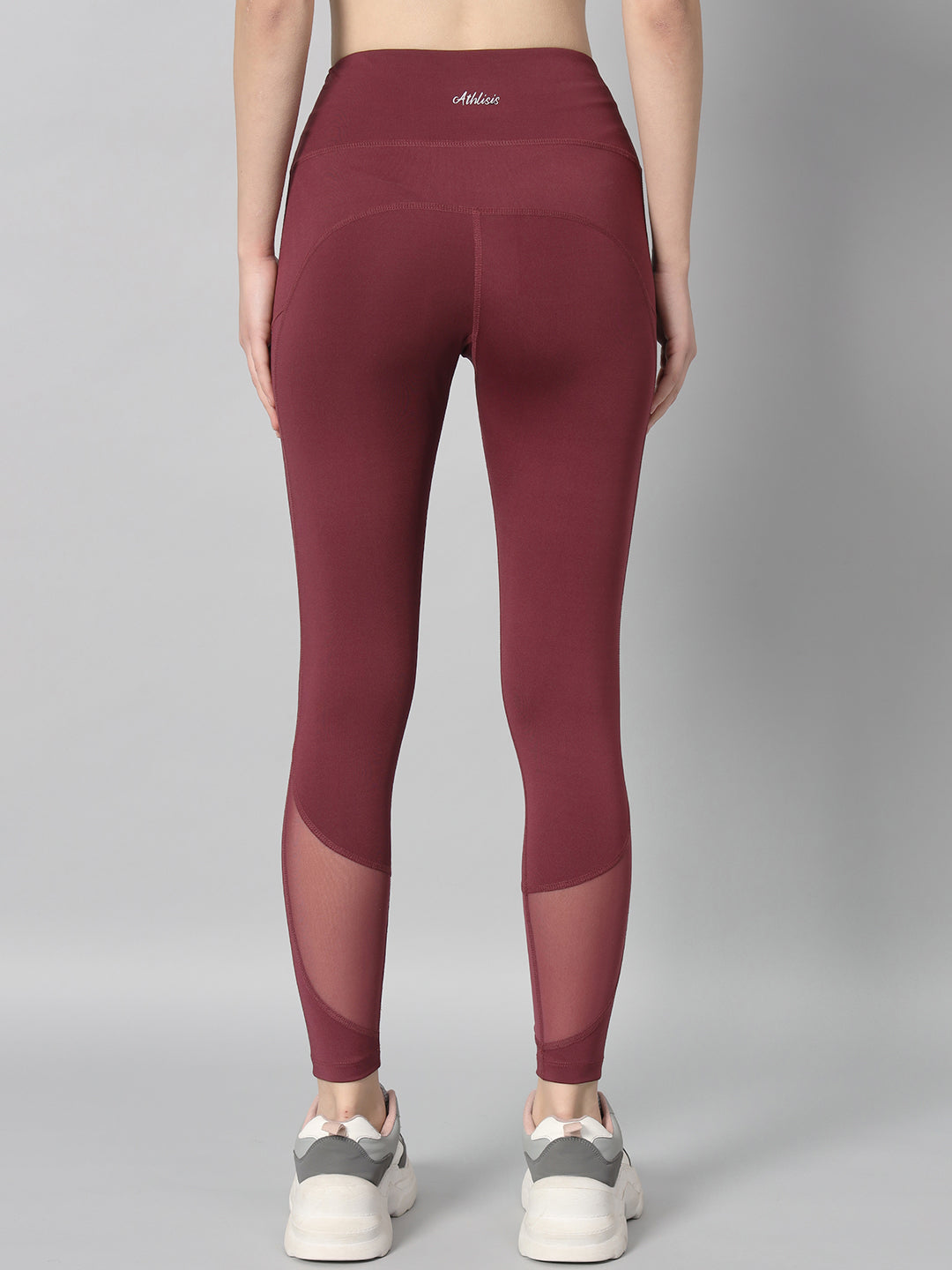 Vapor Mesh Legging Maroon